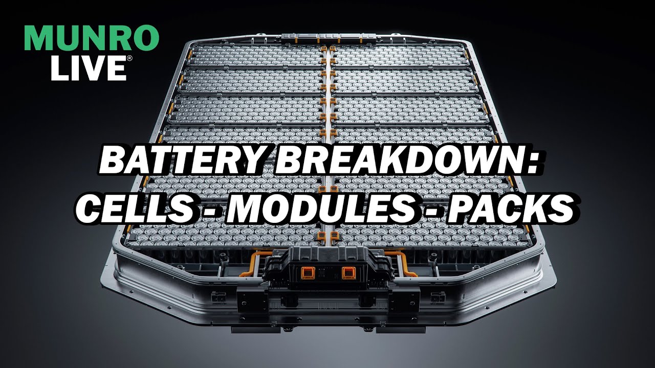 Electric Vehicle Battery Breakdown: Cells to Modules to Packs! — Munro Live