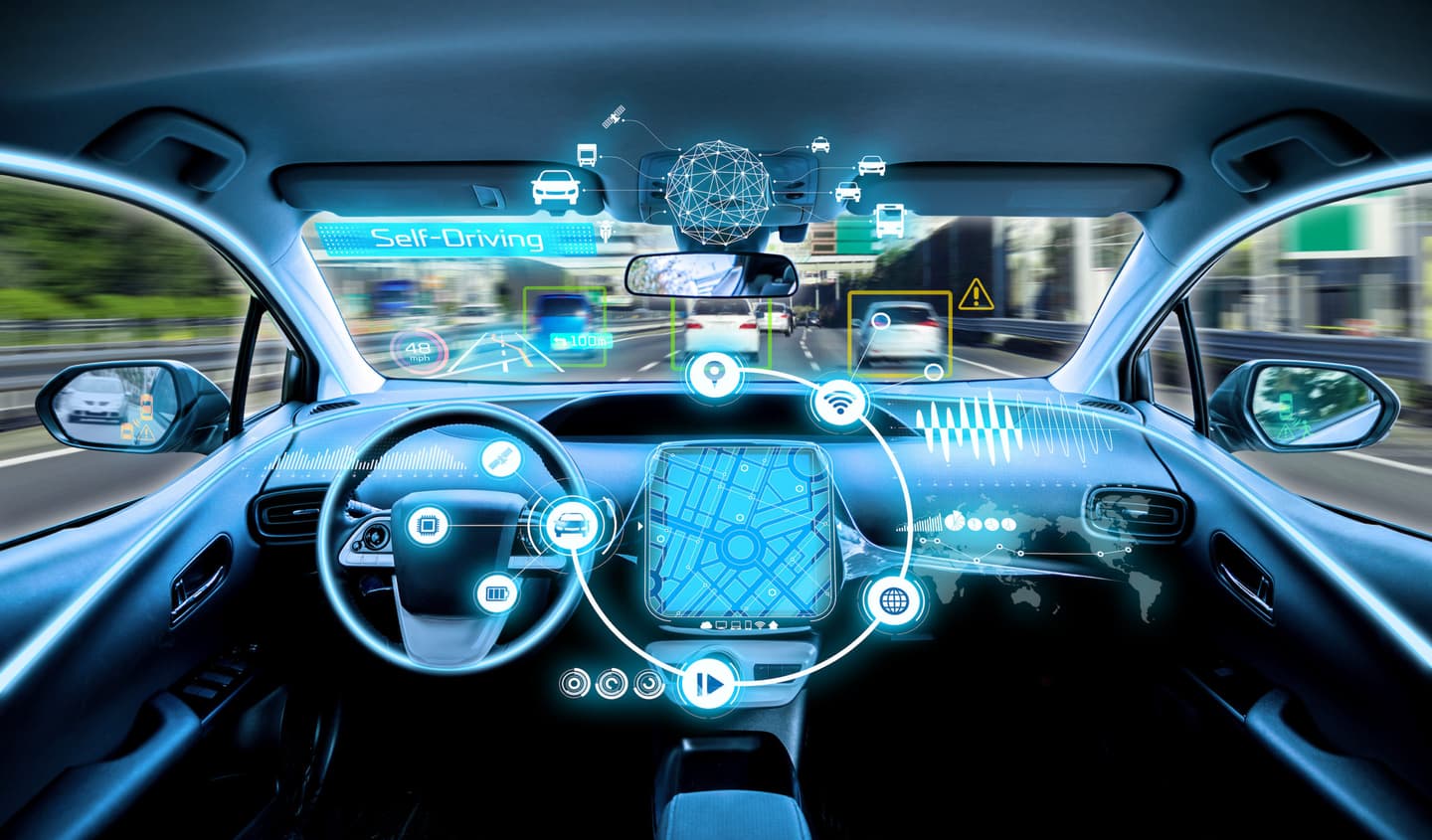 Illustration for the article "The US connected-vehicles rule, on paper: what BIS prohibits, and when the Model Year 2027 and 2030 deadlines bite" from Connector Supplier