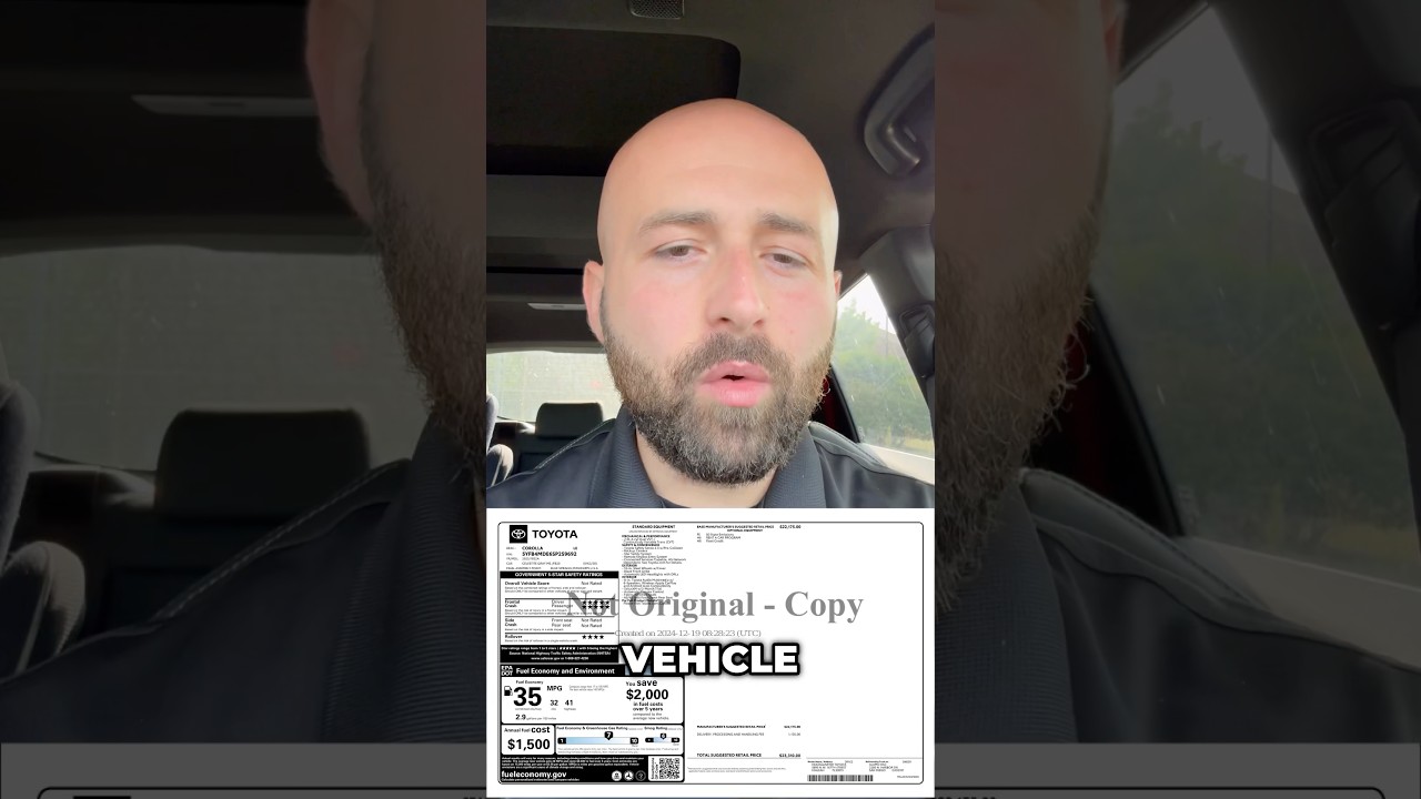 How to Read a Vehicle Window Sticker Properly — Lorenzo Burke