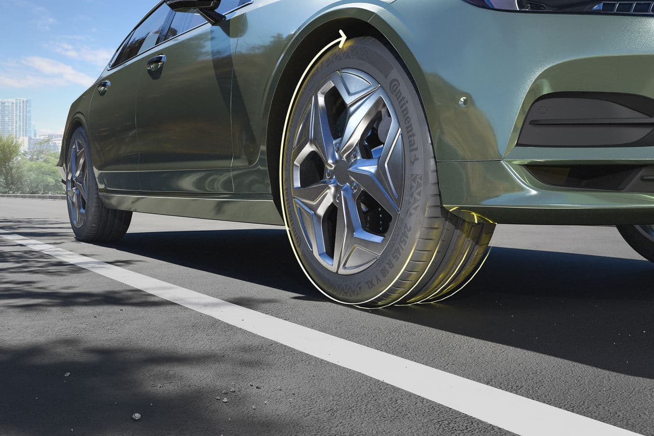 Illustration for the section "Rolling resistance: hysteresis and why it matters" from Continental Tires